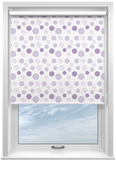 Bubbles, Mauve - Roller Blind